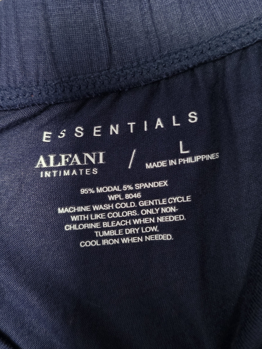 Essentials Women's Navy Wide-Leg Joggers - Picture 4 of 4